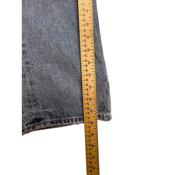 AGOLDE 90s Organic Cotton Distressed Straight Leg High Rise Jeans 27 - Picture 10 of 16